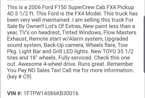 2006 Ford F150 FX4 for sale in Fernley, NV – photo 11