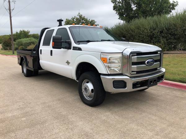 2014 FORD F350 F-350 CREW CAB FLATBED DIESEL for sale in PLANO,TX, OK – photo 5