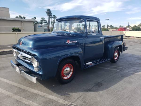 1956 ford f100 big window f 100 pickup truck v8 overdrive rare for sale in Whittier, CA – photo 23