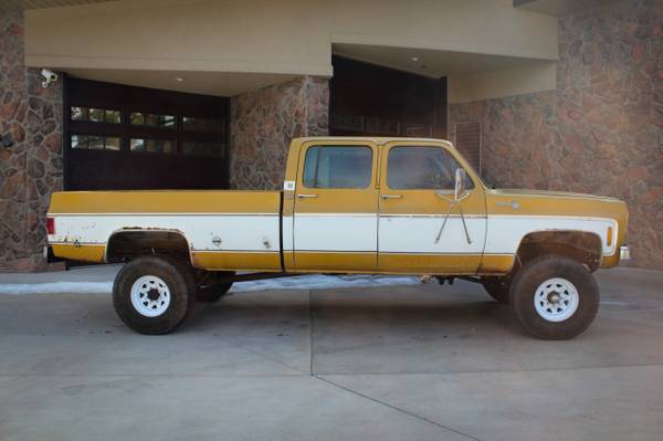 1975 Chevrolet C20 Crew Cab 3 3 Camper Special - - by for sale in Greeley, CO – photo 2