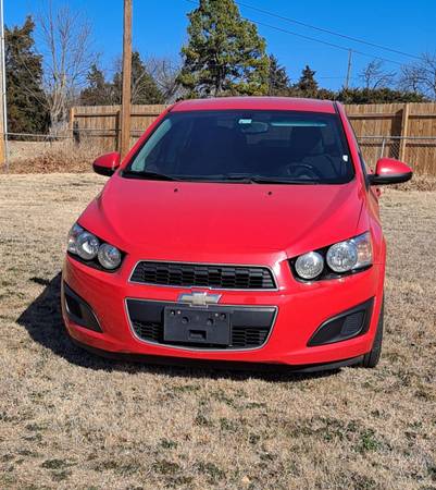 2014 Red Chevy Sonic highway miles for sale in Guthrie, OK – photo 4
