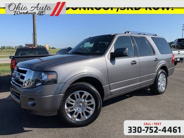 2013 Ford Expedition Limited 4x4 Navi Sunroof 3rd Row Cln Carfax We Fi for sale in Canton, OH