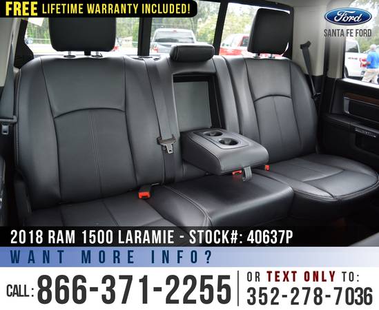 2018 RAM 1500 LARAMIE 4WD *** Bluetooth, Leather Seats, Bedliner ***... for sale in Alachua, FL – photo 18