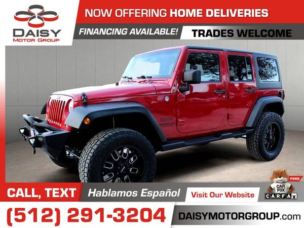2014 Jeep Wrangler Unlimited Sport S 4x4 4 x 4 4-x-4 for only for sale in Round Rock, TX