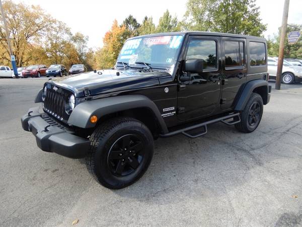 2016 Jeep Wrangler Unlimited Sport With S Package 4X4 - cars &... for sale in Butler, PA – photo 3