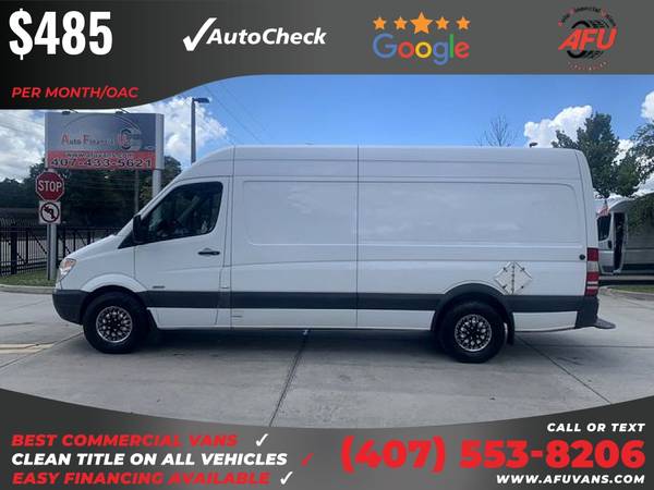 485/mo - 2012 Mercedes-Benz Sprinter 2500 Cargo Extended w170 w 170 for sale in Kissimmee, FL