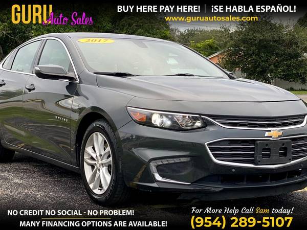 255/mo - 2017 Chevrolet Malibu LTSedan - - by dealer for sale in Miramar, FL