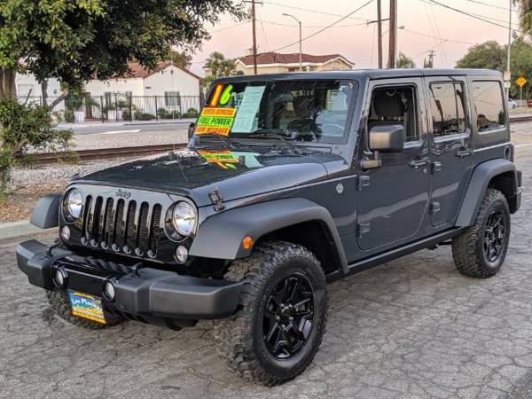 2016 Jeep Wrangler Unlimited Willys Wheeler W * LOW PAYMENTS O.A.D. * for sale in Bell, CA