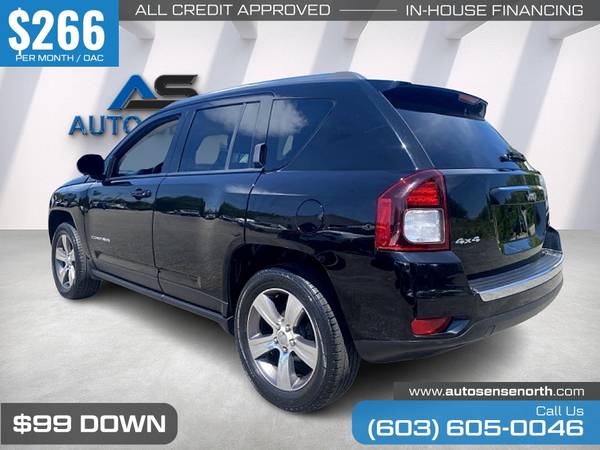 266/mo - 2017 Jeep Compass High Altitude - - by for sale in Chichester, VT – photo 4