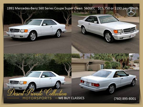 1988 Mercedes-Benz 560 Series Cabriolet 560SL Convertible only at... for sale in Palm Desert, NY – photo 13