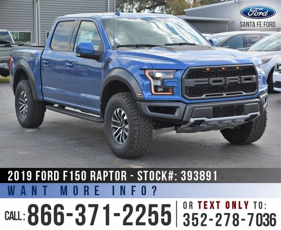 *** 2019 Ford F150 Raptor 4WD *** SAVE Over $4,000 off MSRP! for sale in Alachua, GA