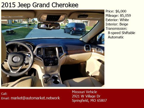 2015 Jeep Grand Cherokee White for sale in Dallas, KS – photo 4