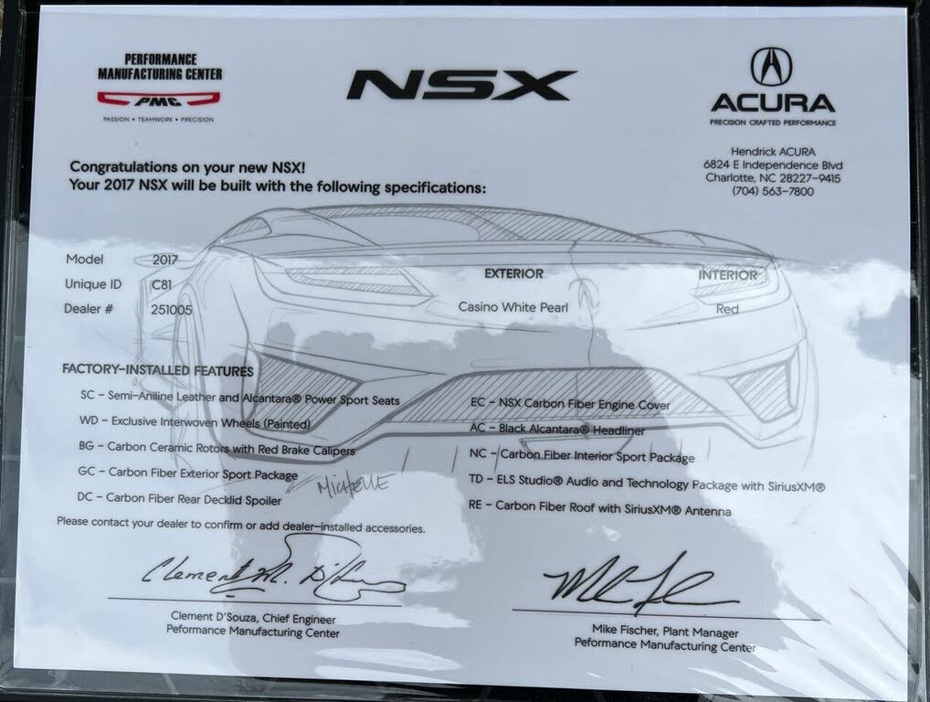 2017 Acura NSX SH-AWD for sale in Wilmington, DE – photo 39