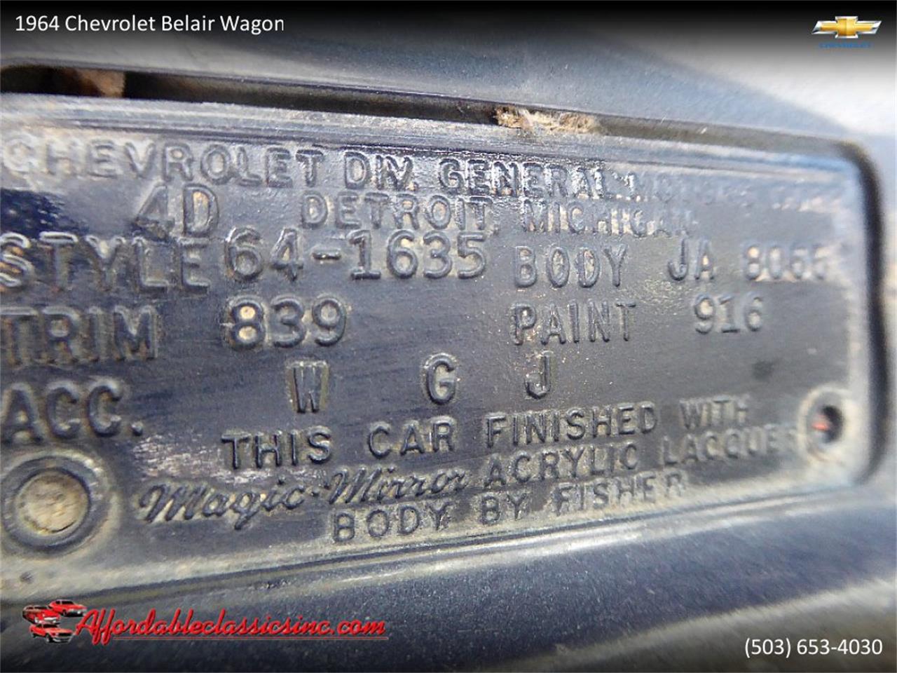 1964 Chevrolet Bel Air for sale in Gladstone, OR – photo 57