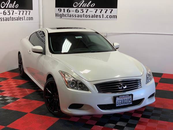 2009 INFINITI G37 S WHITE/BLACK EXTRA CLEAN FULLY LOADED !! for sale in MATHER, CA