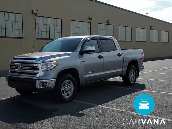 2017 Toyota Tundra CrewMax SR5 Pickup 4D 5 1/2 ft pickup Silver - -... for sale in Tulsa, OK – photo 3