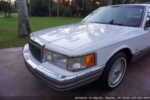 1990 Lincoln Town Car Signature 49K Original miles! Survivor! Red Le... for sale in Naples, FL – photo 21