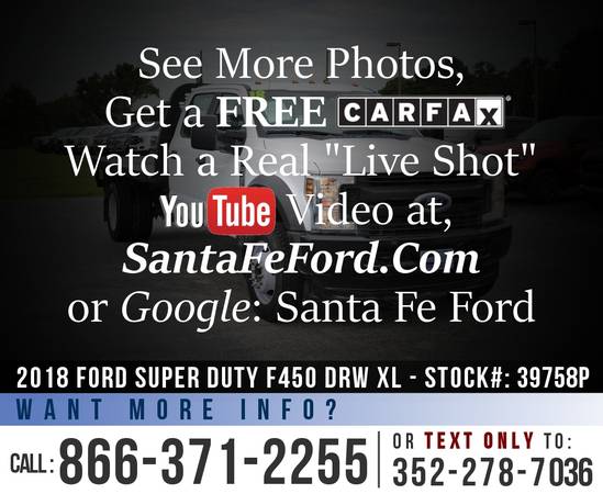 *** 2018 Ford Super Duty F450 DRW XL *** Tow Hooks - Diesel Engine for sale in Alachua, FL – photo 20