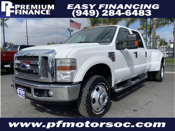 2008 Ford F350 SD Crew LARIAT DIESEL 4X4 DUALLY NAV LEATHER LOW MILES for sale in Stanton, CA