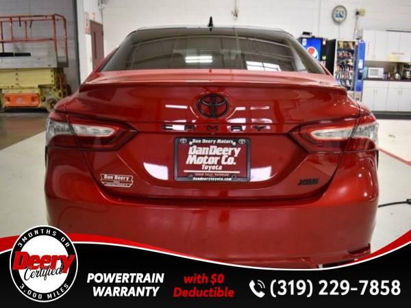 Certified 2019 Toyota Camry XSE Ruby Flare Pearl for sale in Cedar Falls, IA – photo 19