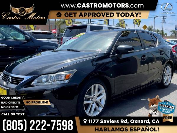 2015 Lexus CT 200h 200 h 200-h BaseHatchback for only 320/mo! for sale in Oxnard, CA