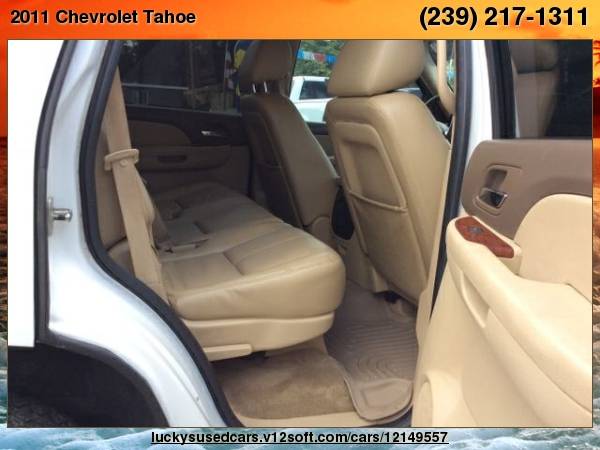 2011 Chevrolet Tahoe LT Sport Utility 4D Lucky's SW Premier Motors for sale in North Fort Myers, FL – photo 19
