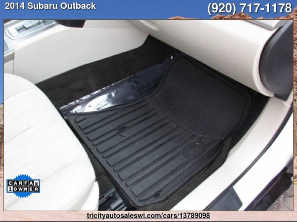 2014 SUBARU OUTBACK 2 5I PREMIUM AWD 4DR WAGON CVT Family owned for sale in MENASHA, WI – photo 23
