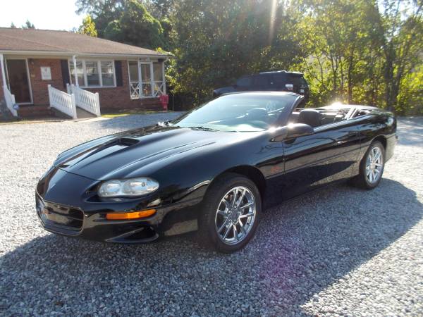 2001 CHEVY CAMARO SS CONVERTIBLE, Low miles, accident free, local for sale in Spartanburg, SC