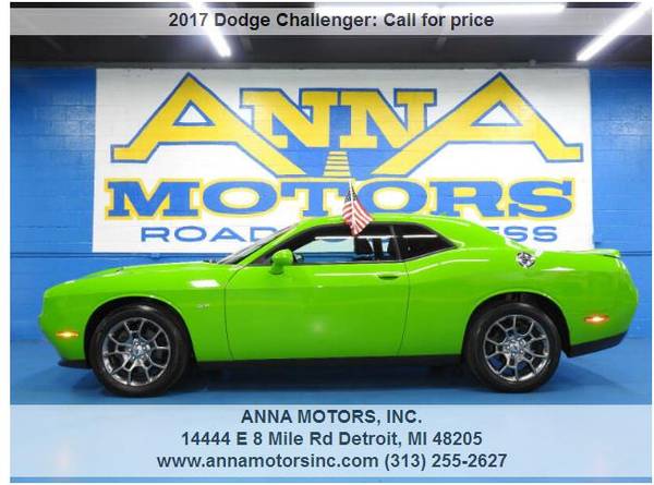 2017 DODGE CHALLENGER GT AWD ,PAYMENT STARTING @ $329*MONTHLY-STOP BY for sale in Detroit, MI