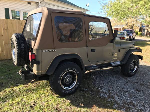 1988 Jeep Wrangler Sahara YJ for sale in Cookeville, TN – photo 3