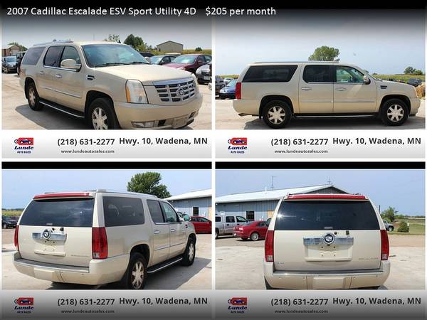 205/mo - 2007 Cadillac Escalade ESV Sport Utility 4D 4 D 4-D - cars for sale in Wadena, ND – photo 13