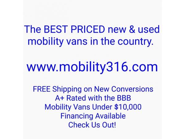 www.mobility316.com Mobility Wheelchair Handicap Vans BEST PRICE IN... for sale in Wichita, KS – photo 20