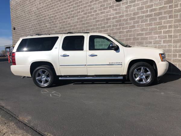 2014 Chevy Chevrolet Suburban LTZ suv White Diamond Tricoat - cars &... for sale in Jerome, NV – photo 2