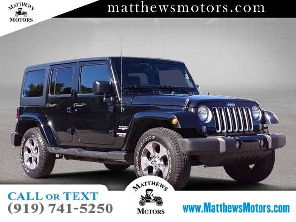 2017 Jeep Wrangler Unlimited Sahara for sale in Clayton, NC