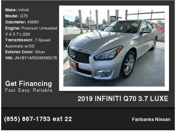 2019 Infiniti Q70 3 7 Luxe - - by dealer - vehicle for sale in Fairbanks, AK