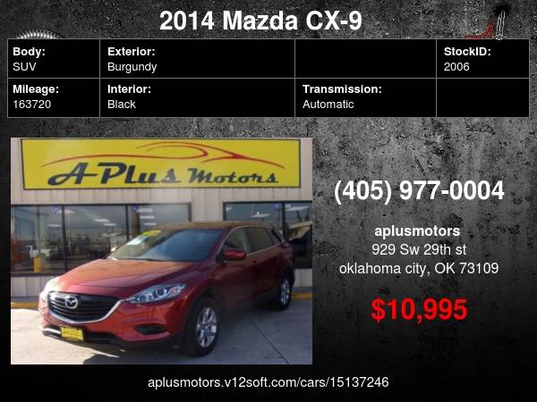 2014 Mazda CX-9 Touring 4dr SUV - - by dealer for sale in Oklahoma City, OK