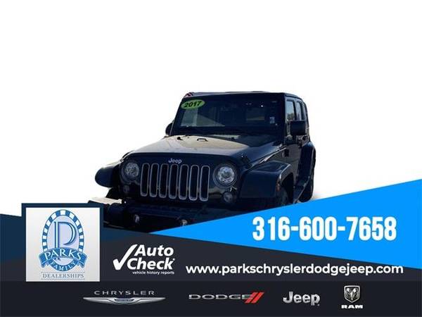 2017 Jeep Wrangler Unlimited Sahara suv Black Clearcoat - cars & for sale in Augusta, KS
