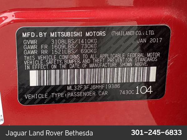 2017 Mitsubishi Mirage G4 ES SKU:HHF19386 Sedan - cars & trucks - by... for sale in North Bethesda, District Of Columbia – photo 22