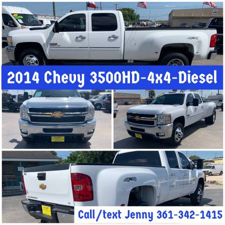 ◼◼ 2014 Chevrolet Silverado 3500HD 4WD Crew Cab Diesel Truck ◼◼ for sale in Corpus Christi, TX