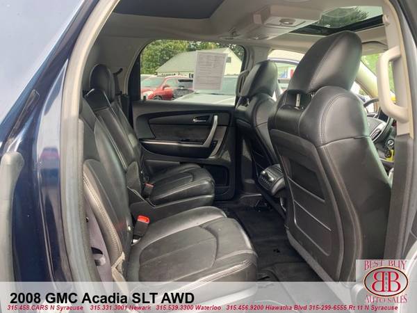 2008 GMC ACADIA SLT AWD! FULLY LOADED! REMOTE START! 3RD ROW SEATING! for sale in Syracuse, NY – photo 13