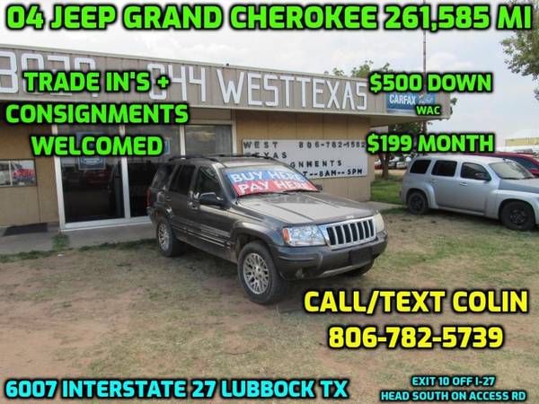 2004 JEEP GRAND CHEROKEE LIMITED for sale in Lubbock, TX