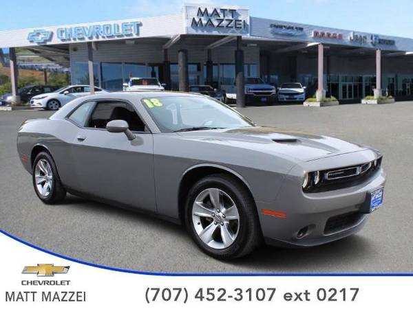 2018 Dodge Challenger coupe SXT (Destroyer Gray Clearcoat) for sale in Lakeport, CA