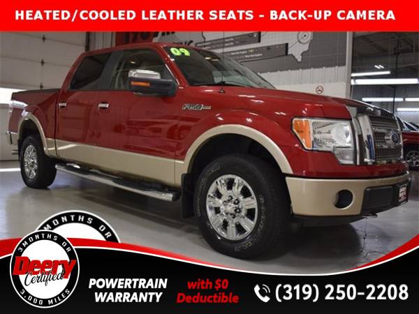 2009 Ford F 150 Lariat Royal Red Clearcoat Metallic for sale in Cedar Falls, IA
