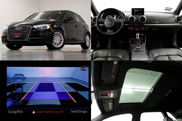 SPORTY Black A3 2016 Audi Sportback e-tron Premium Hatchback for sale in clinton, OK