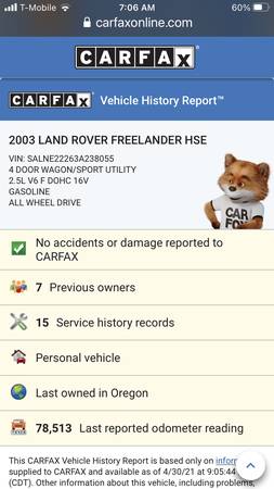 2003 Landrover AWD V6 - Pristine ! for sale in Bend, OR – photo 22