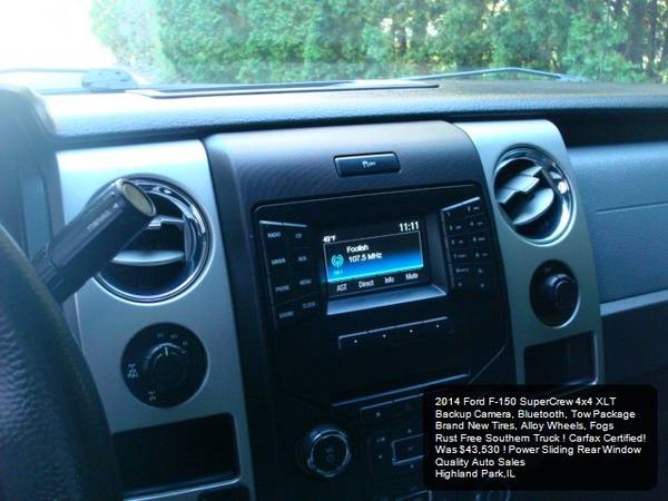 2014 Ford F-150 XLT SuperCrew F150 4x4 Crew Cab Backup Camera Bluetoot for sale in Highland Park, IN – photo 8