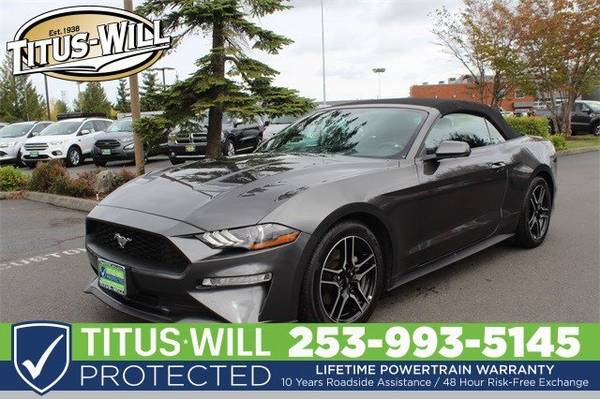✅✅ 2018 Ford Mustang EcoBoost Premium Convertible Convertible for sale in Tacoma, WA