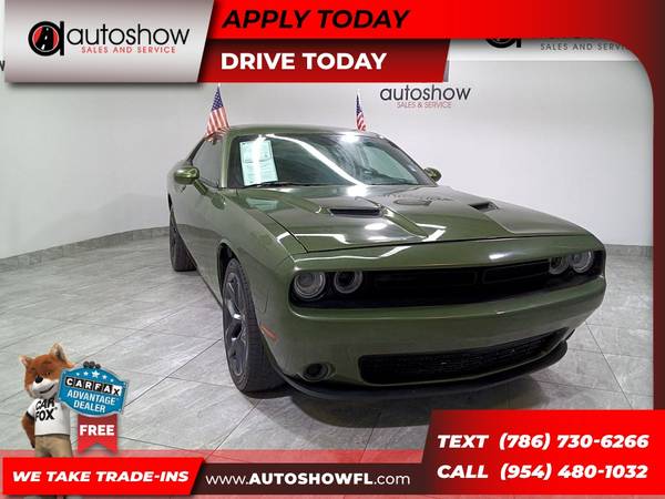 2019 Dodge Challenger SXT for only 195 DOWN OAC for sale in Plantation, FL