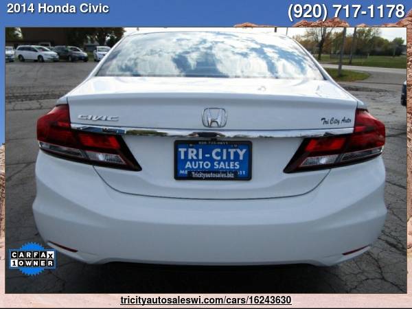 2014 HONDA CIVIC EX 4DR SEDAN Family owned since 1971 - cars & for sale in MENASHA, WI – photo 4