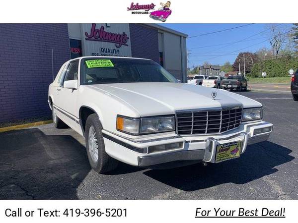 1993 Caddy Cadillac Deville Coupe 2D coupe White for sale in Mansfield, OH
